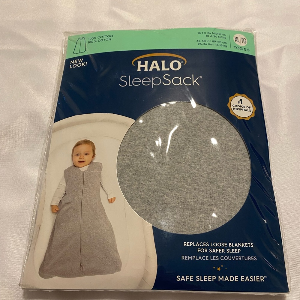 Halo SleepSack in Soft Gray